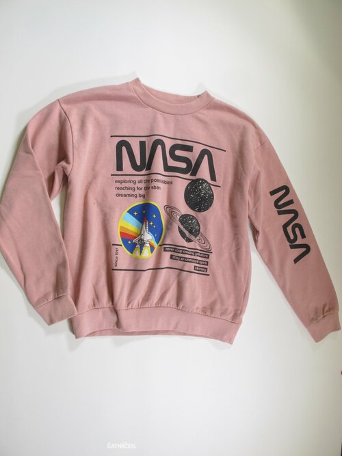 MIkina růžová crop pro holky secondhand