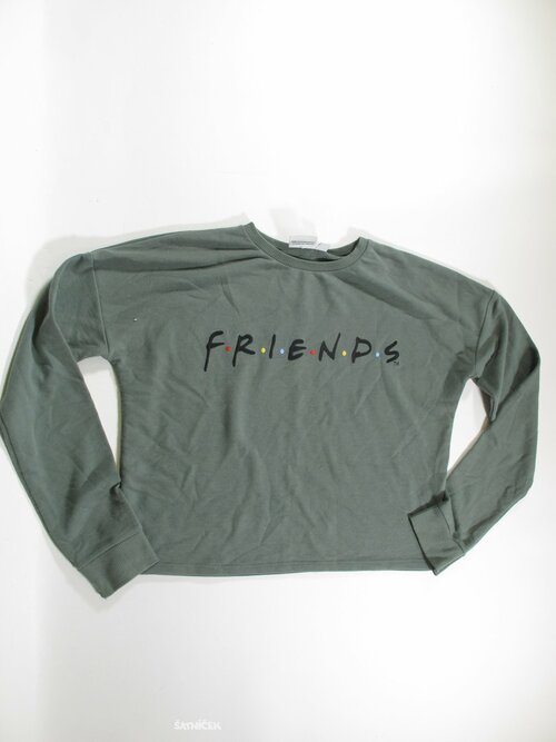 Mikina pro holky zelená crop secondhand