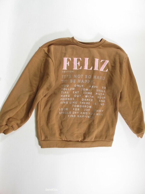 Mikina hnědá pro holky secondhand