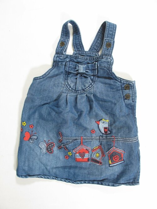 Šaty pro holky modré džínové secondhand