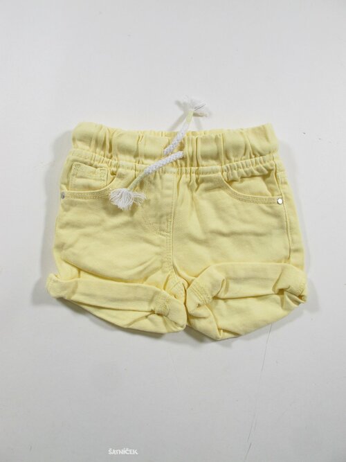 Žluté džínové kraťasy second hand 