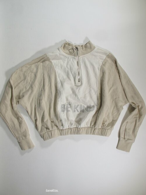 Mikina pro holky bílo béžová secondhand