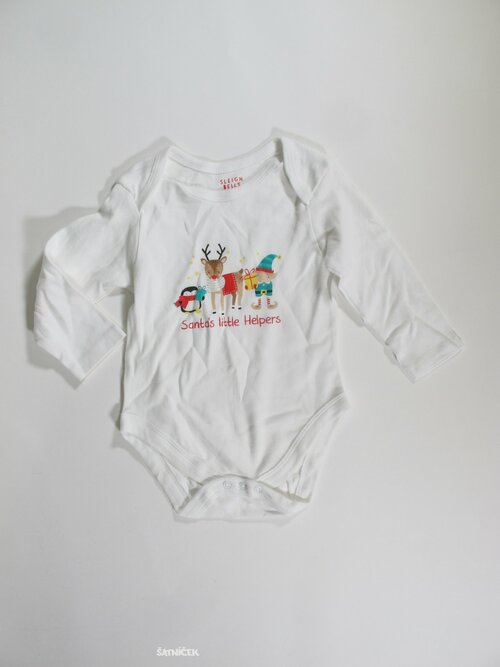 Body dl rukáv pro kluky bílé secondhand