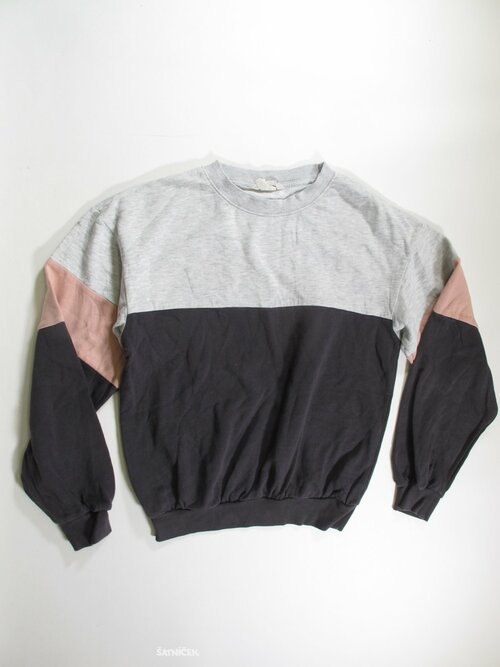 Mikina  pro holky šedo růžová  secondhand