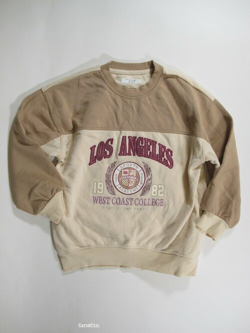 Mikina pro holky smetanovo hnědá pro holky secondhand