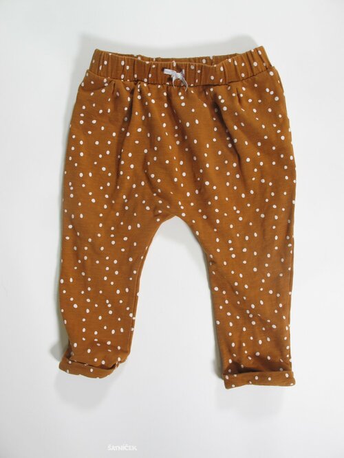 Tepláky s puntíkem pro děti secondhand