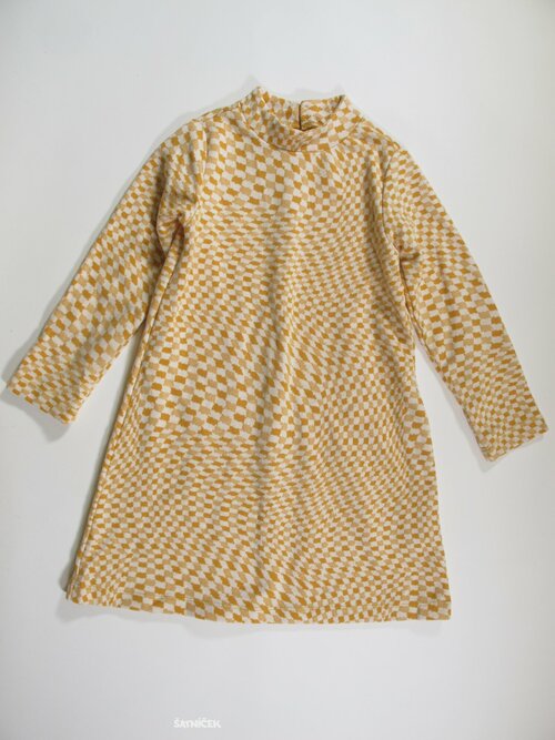 Šaty dl rukáv se vzorem secondhand