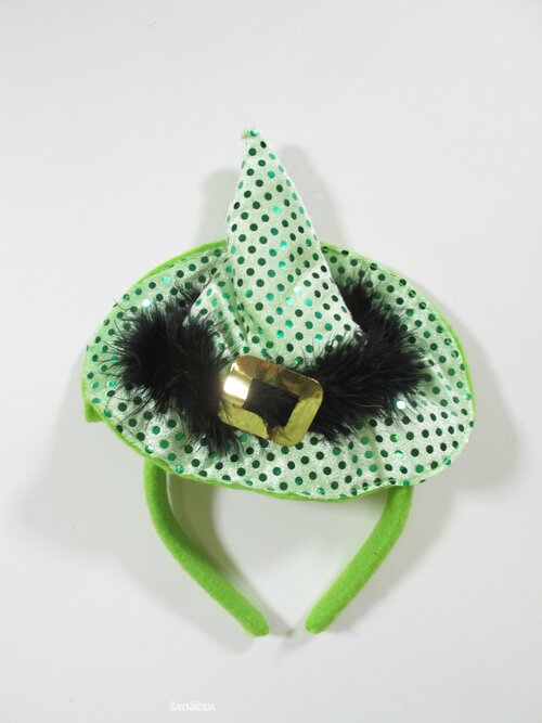 Klobouček na karneval zelený secondhand