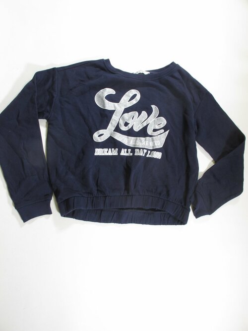 Mikina pro holky modrá crop secondhand