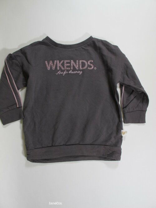 Mikina pro holky černo šedo růžová secondhand