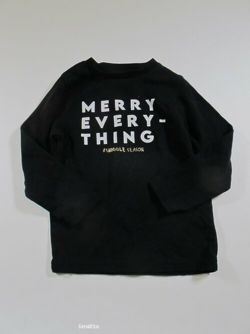 Černé triko s nápisem second hand