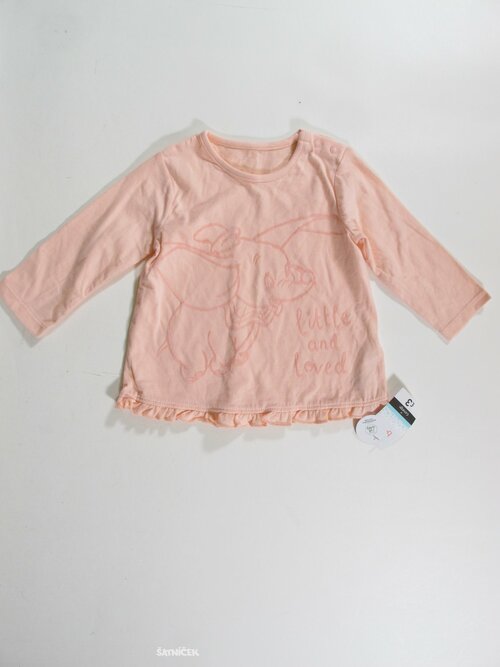 Triko dl.rukáv pro holky růžové outlet