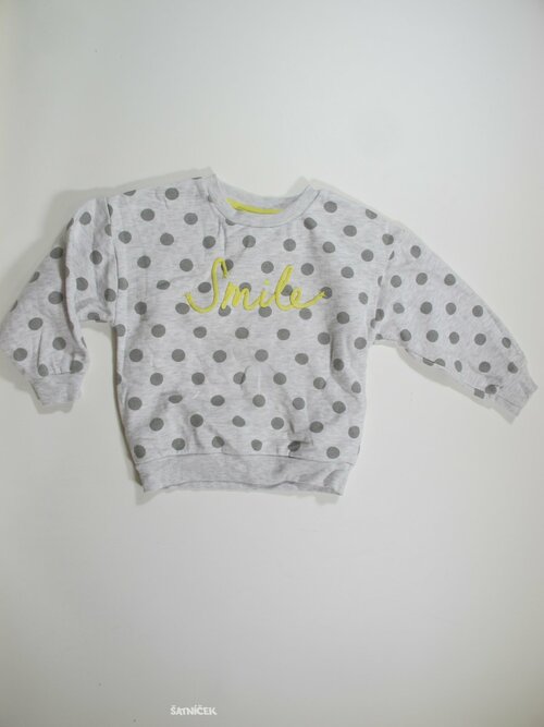 Puntíkovaná  mikina pro holky  secondhand