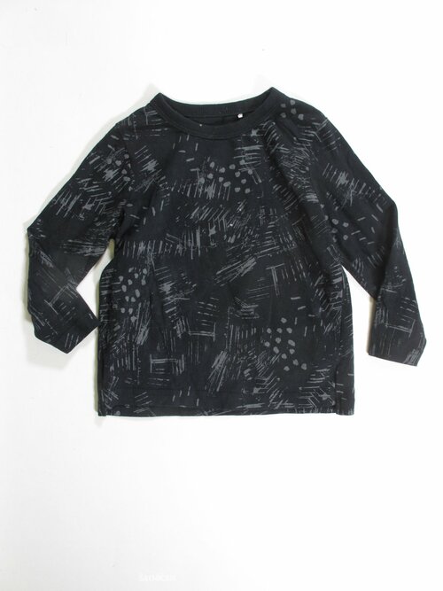 Triko dl.rukáv pro kluky  šedo černé secondhnad