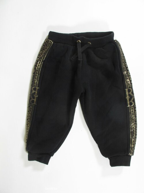 Tepláky černo zlaté pro holky secondhand