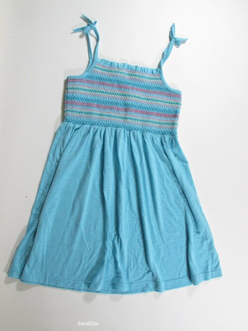 Šaty pro holky modré na ramínka secondhand