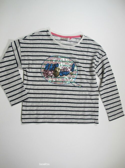 Šedo černá mikina pro holky secondhand