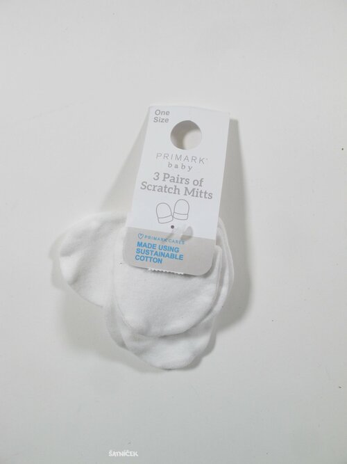 3x bílé rukavičky pro děti outlet