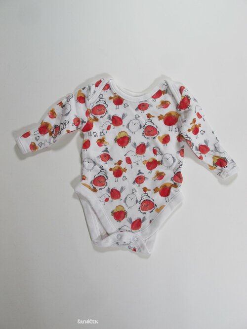 Body   pro děti dl rukáv  s ptáčky  secondhand 