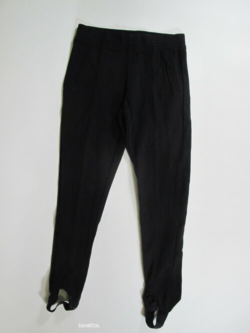 Dívčí elastické kalhoty černé secondhand