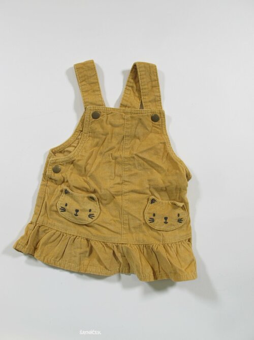 Okrová manžstrová šatovka pro holky econdhand