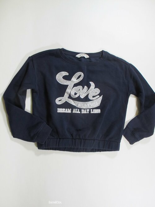 Mikina pro holky modrá crop secondhand