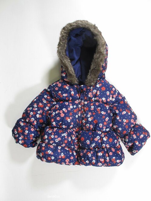 Zimní kytkovaná bunda pro holky secondhand
