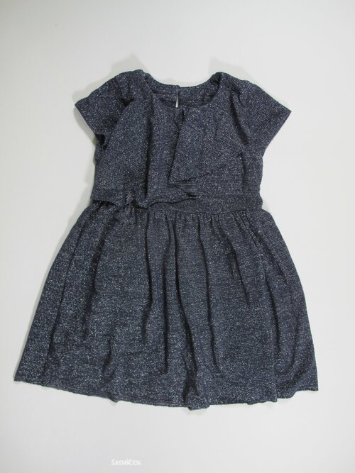 Modro stříbrné šaty pro holky secondhand