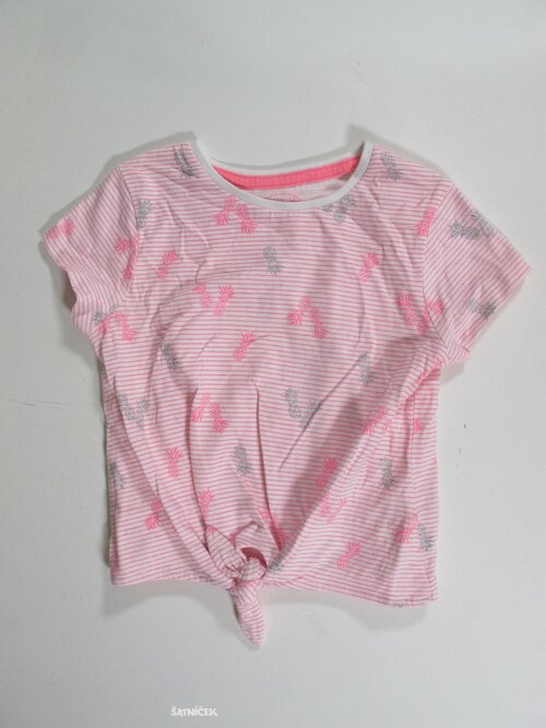 Triko pro holky bílo růžové  secondhand