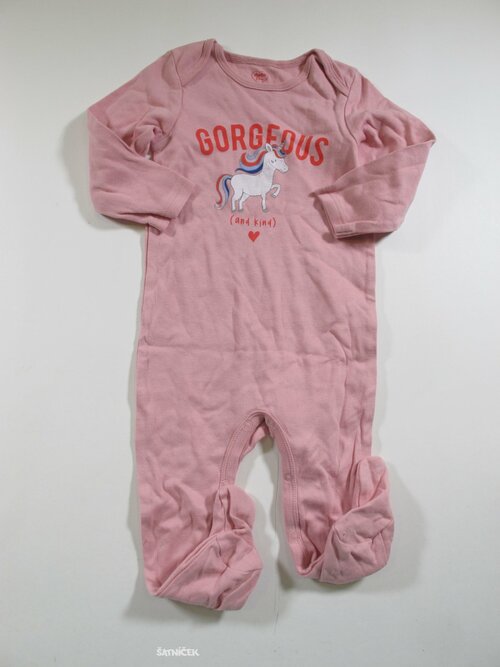 Růžový overálek second hand