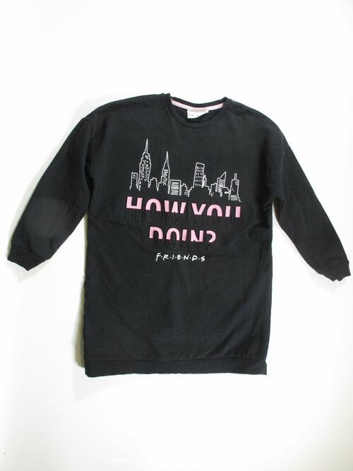 Mikina pro holky černá delší secondhand