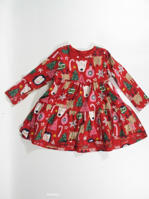 Tunika pro holky dl rukáv červená secondhand