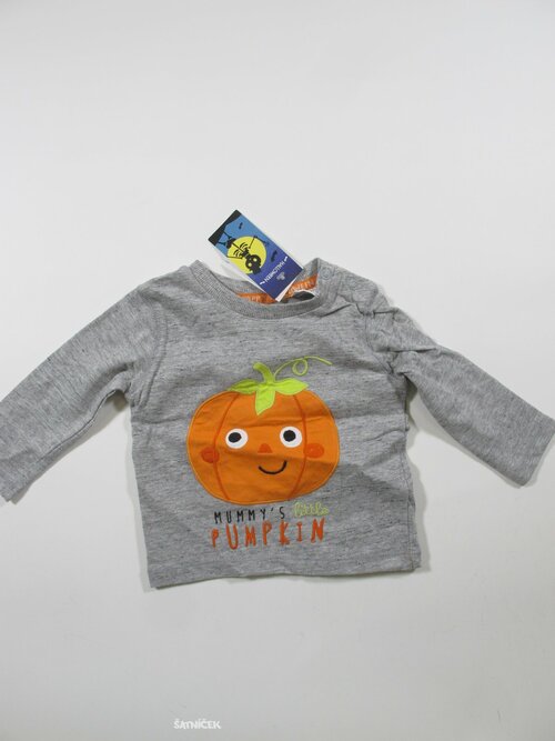 Triko dl.rukáv pro děti šedé  outlet