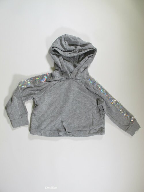 Mikina pro holky šedá cropsecondhand