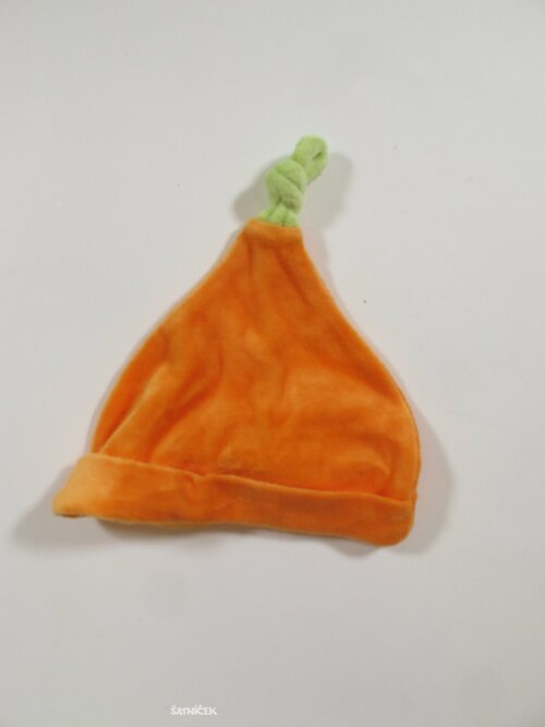 Sametová čepička na halloween pro děti secondhnad