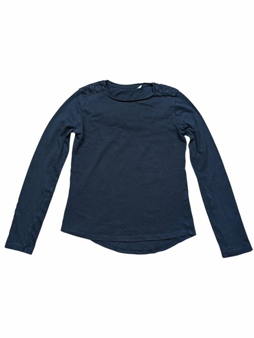 Černé triko s dlouhým rukávem pro holky secondhand