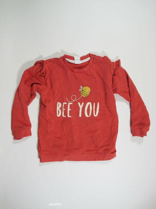 MIkina červená pro holky secondhand