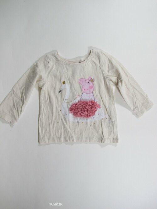 Triko dl.rukáv pro holky světlé secondhand