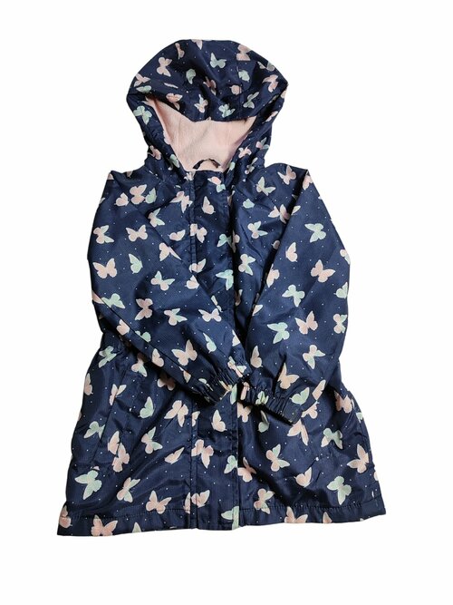 Bunda tmavě modrá s motýly secondhand
