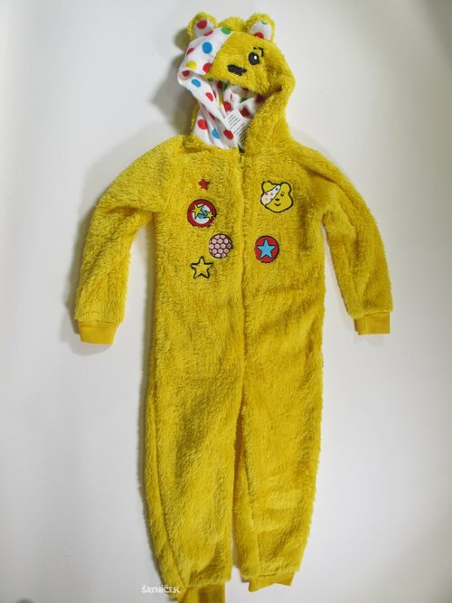 Overal fleesový žlutý pro děti outlet
