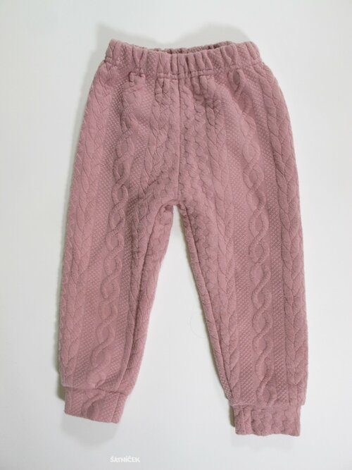 Tepláky růžové pro holky secondhnd