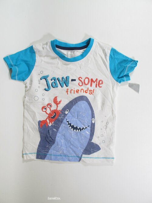 Triko pro kluky moro bílé outlet