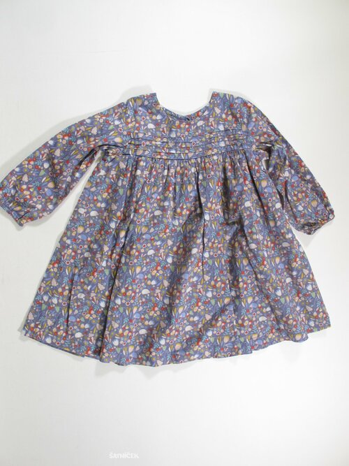 Šaty pro  holky dl rukáv s kytkami secondhand