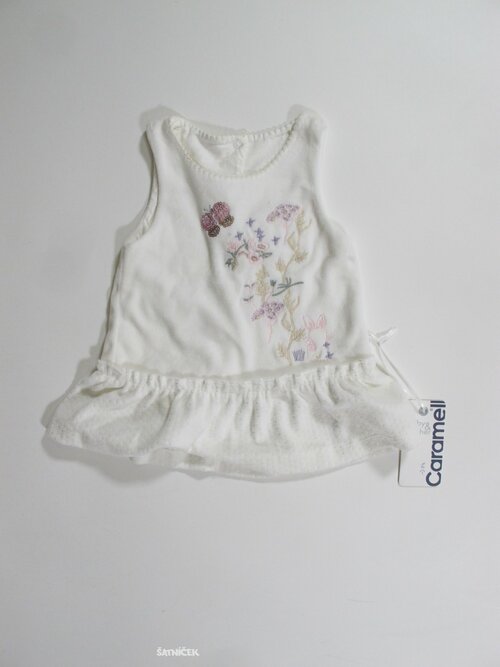 Bílé sametové šaty pro holky outlet