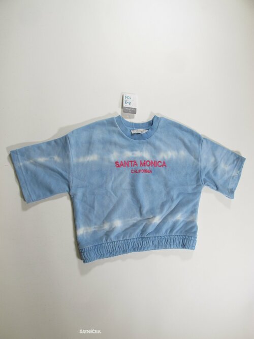 Mikina pro holky crop modrá outlet