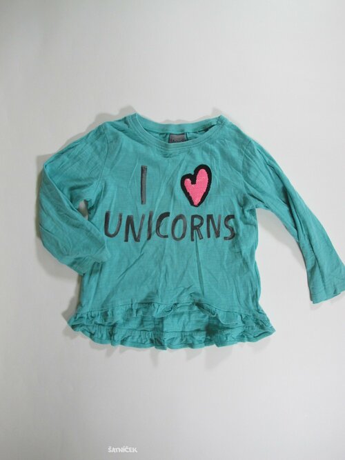 Triko dl.rukáv pro holky zelené secondahnd