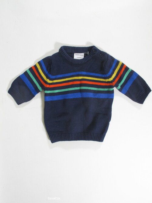 Svetr pro kluky modrý s pruhem secondhand