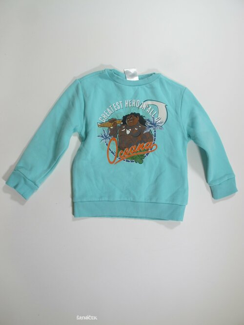 Mikina pro holky zelenkavá secondhand