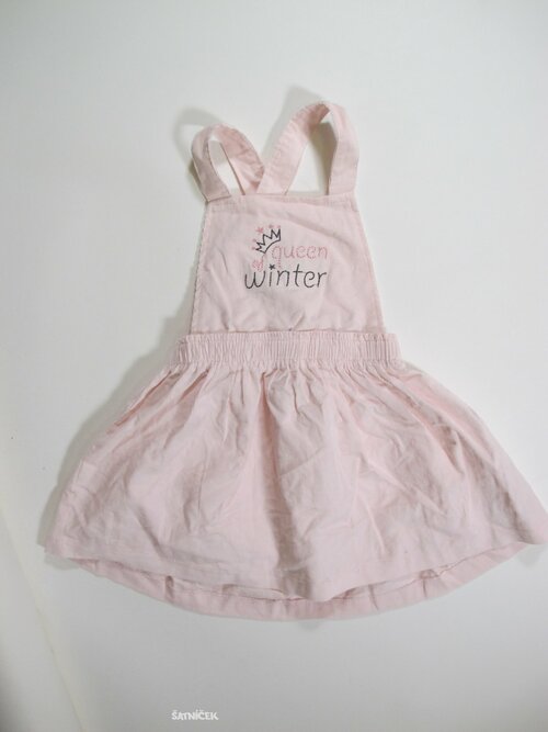 Růžová sukně s laclem secondhand