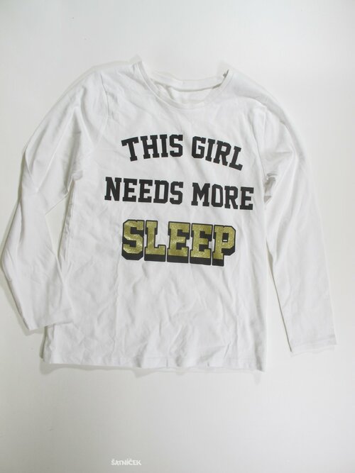 Triko dl.rukáv pro holky bílé secondhnad